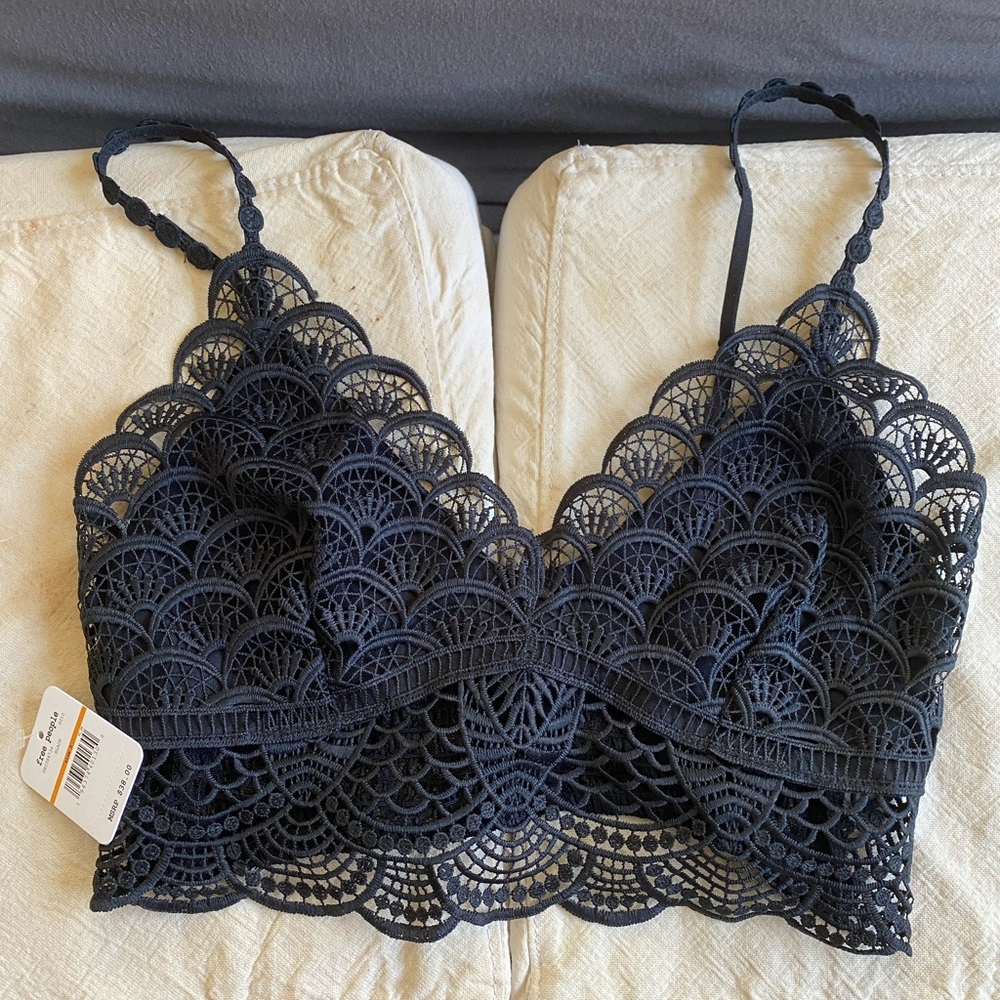 Black Free People crop top